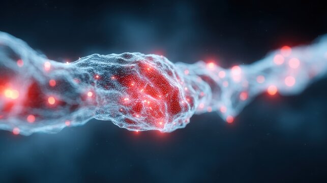 Stress hormone concept with cortisol and nervous system tension