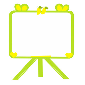 frame for text with manggo ornament 
