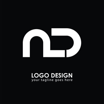 ND ND Logo Design, Creative Minimal Letter ND ND Monogram