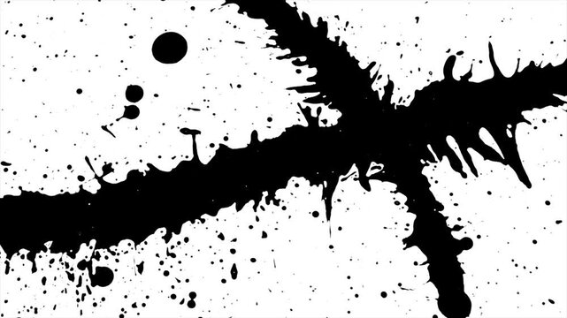 Abstract Ink Bleeds and Brush Strokes Splash Background 4K