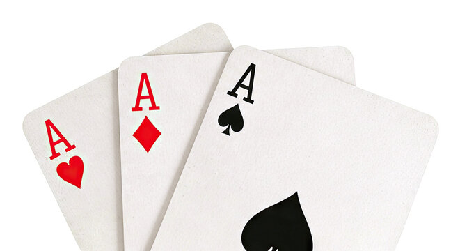 Three Aces Playing Cards