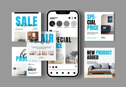 Furniture Social Media Posts Design