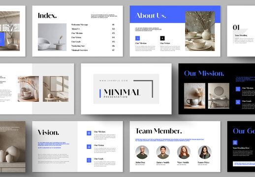Minimal Business Presentation Layout Template