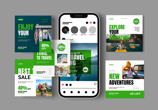 Travel Social Media Post Layout