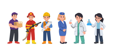 Fototapeta premium Labor Day Illustration