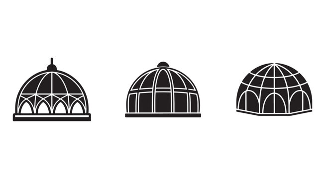 Dome roof architecture glasshouse conservatory skylight roof design elements  glass roof structures