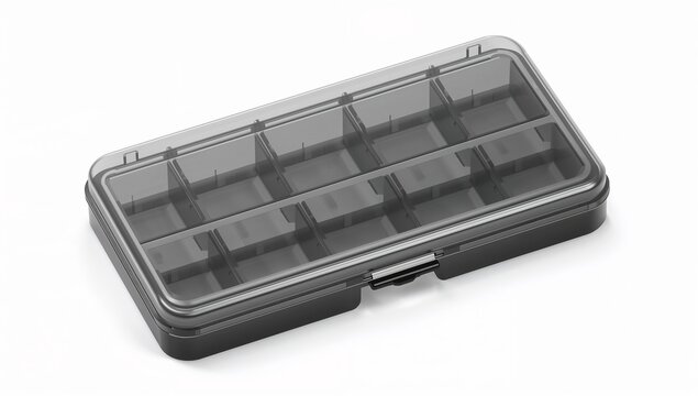Pill Organizer Box Medical Storage White Background