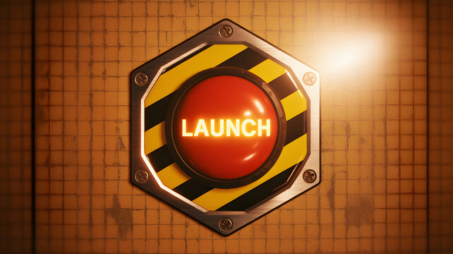 Pressing the big red launch button for a critical business project startup