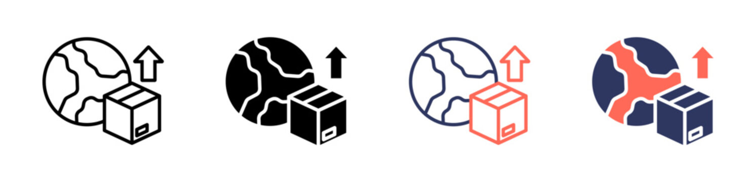 export icon set multiple style collection