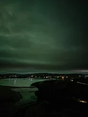 The Aurora Borealis, the northern lights, showing up above Castlegoland in County Donegal, Ireland © Lukassek