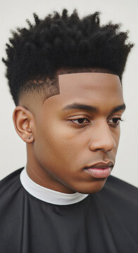 Confident young short low fade with taper and hair cut man