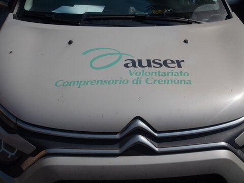 Citroen vehicle with Auser logo for Volontariato di Cremona