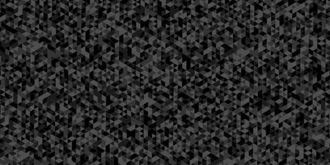 Fototapeta premium Vector seamless technology gray and black randomly low polygon background. pattern Polygon mosaic triangle, business corporate background.