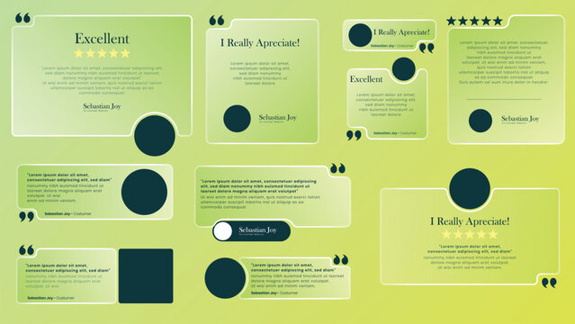 Client or customer review testimonial social media post. Customer or client service feedback review post design template