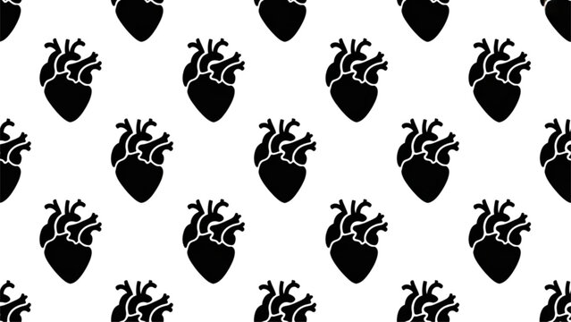 Repetitive pattern of stylized black pineapples on a monochromatic grid Vector