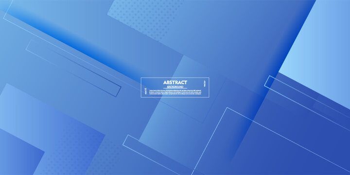 Abstract blue background. Simple overlapping square pattern with stripes. Vector Eps10