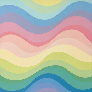 Pastel Wavy Stripes Pattern with Textured Surface Design