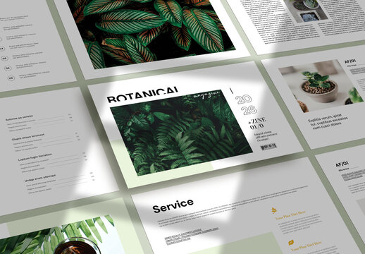 Botanical Magazine Layouts