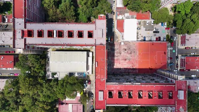 Vertical shot of Mario pani cupa building in mexico city