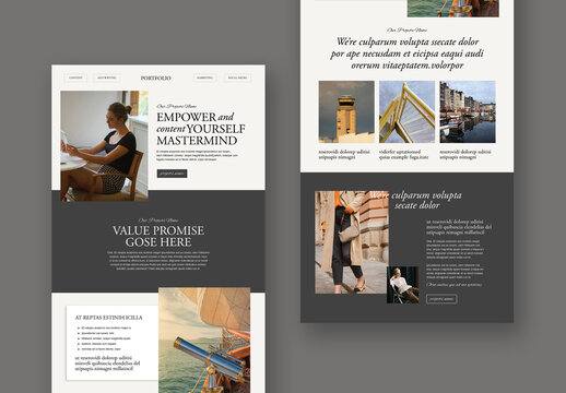 Portfolio Newsletter Design Layout