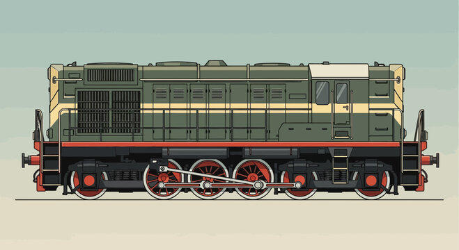 Vintage Diesel Locomotive