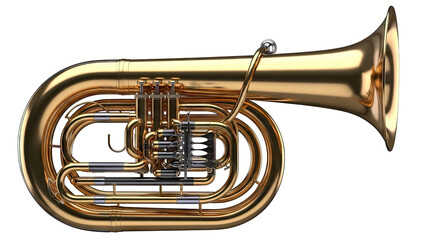 Obraz premium Shiny Brass Tuba