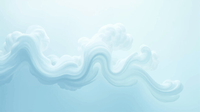 Light Soft Smoke Wave Background with White Abstract Fluid Minimal Clean Design Style.