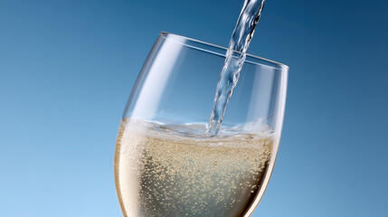 White wine glass pour wine glass white wine pour splash bubbles effervescence studio