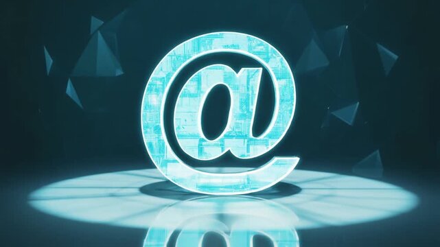 The "@" symbol. At sign.