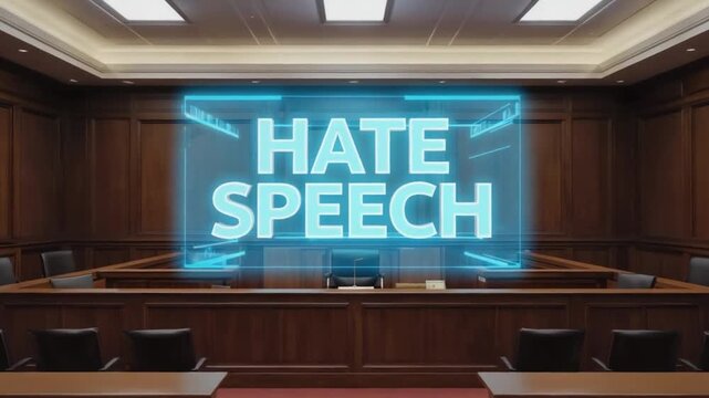 Hate speech offense.