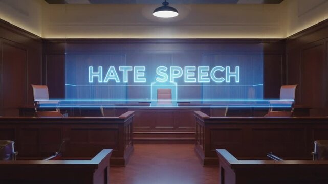 Hate speech offense.