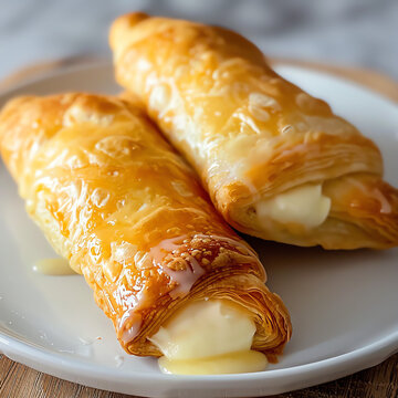 Freshly Baked Quesitos with Cream Cheese Filling