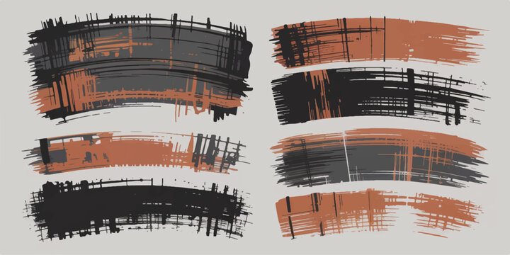 abstract grunge banners with ships and harbor elements