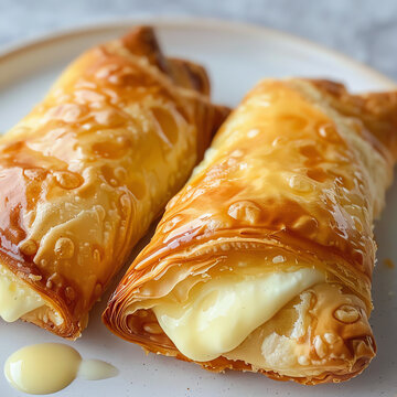 Freshly Baked Quesitos with Cream Cheese Filling