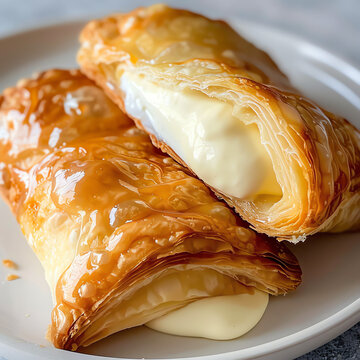 Freshly Baked Quesitos with Cream Cheese Filling