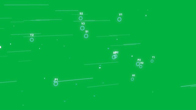 Vertical video: Starting data cloud drifting on clear background, showing pale bars and oval glow