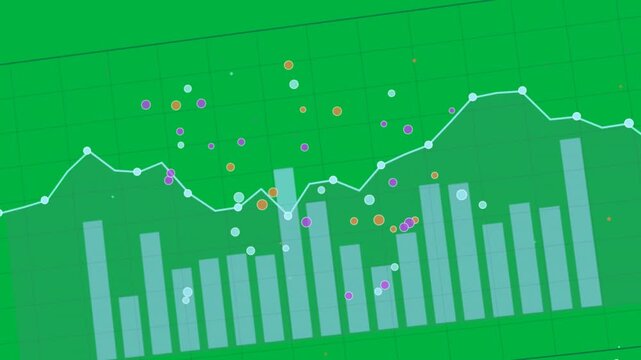 On load area or bar showing bars+pts clustering, highlighting peak on transparent bg