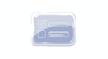 Obraz premium Checklist icon. Survey, assessment, test form concept.