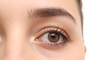 Fototapeta premium Golden Almond Eyes on White