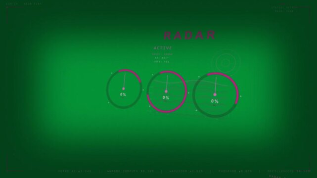 ACTIVE label activating magenta radar HUD on transparent bg sweeping across gauges for status