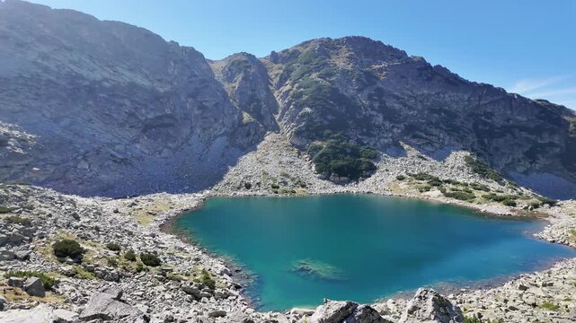 Amazing Summer Landscape of Musalenski lakes, Rila mountain, Bulgaria