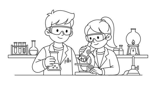 Diverse group of scientists conducting experiments in a laboratory setting