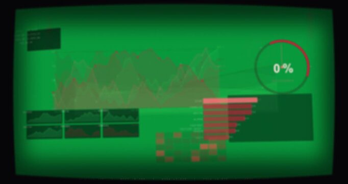 On refresh HUD clearing, bars growing, heatmap forming, gauge 0% on transparent background for data