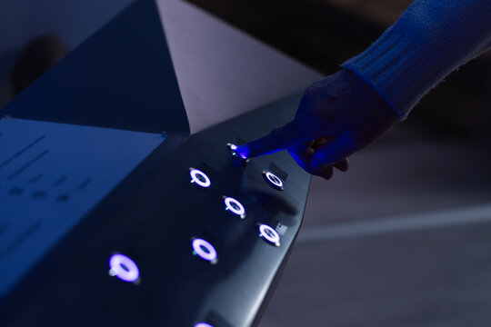 Tourists interact with information at an exhibition or museum by selecting the right data or guessing the correct answers