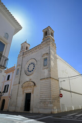 Vue extérieure de l'église Sant-Josep la ville de Mahon sur l'île de Minorque