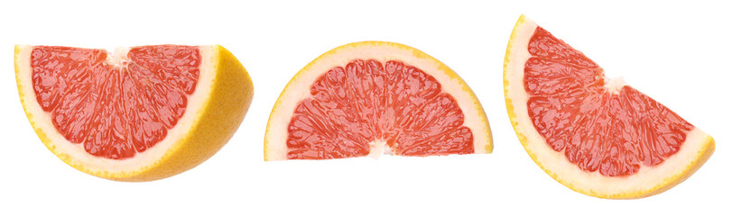 slice grapefruit isolated, transparent PNG,  juicy, Collection, Set