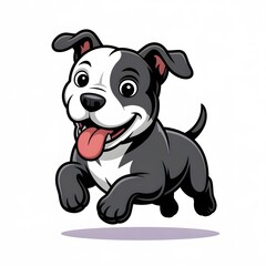 Fototapeta premium Adorable cartoon puppy a playful and charming canine illustration