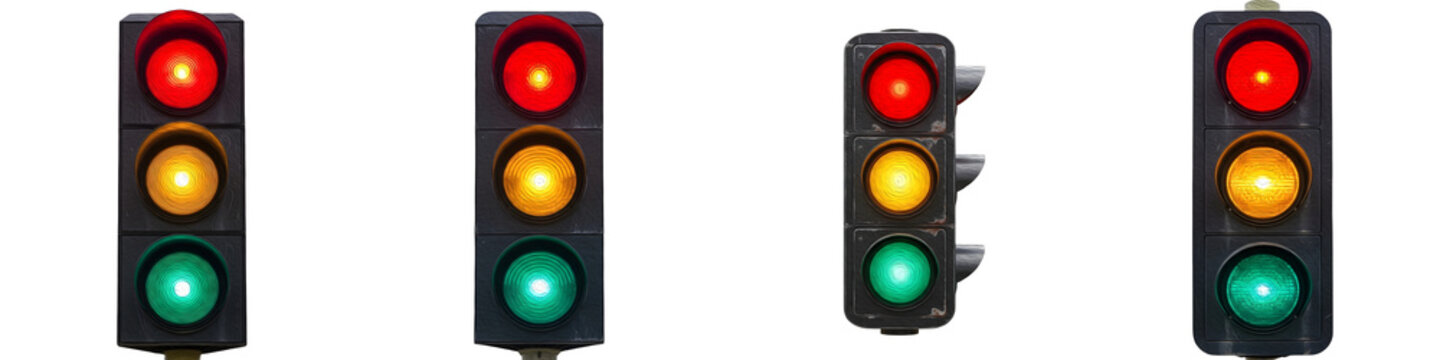 set of colored traffic-light stoplight signal traffic-signal PNG .