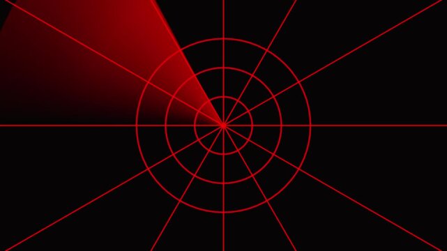 Abstract radar screen digital interface. Futuristic radar screen interface with cyan digital grid and scanning beam. Radar screen showing scan results, multiple targets detected and 4k video.