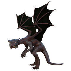 Fototapeta premium 3D Rendering Fairy Tale Dragon on White